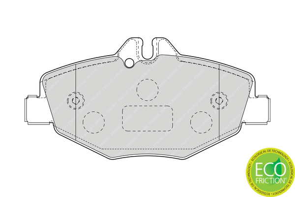 Комплект гальмівних накладок, дискове гальмо FDB1414 FERODO #1