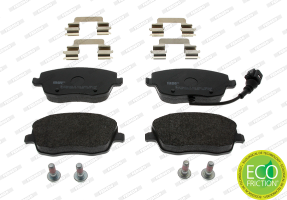 Комплект гальмівних накладок, дискове гальмо, FERODO FDB1662 Комплект гальмівних накладок, дискове гальмо, FERODO FDB1662