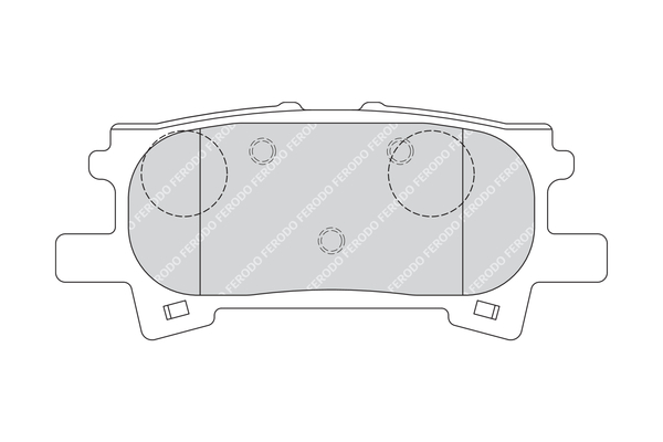 Комплект тормозных колодок, дисковый тормоз FDB1731 FERODO #1