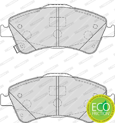 Комплект гальмівних накладок, дискове гальмо FDB4047 FERODO #2