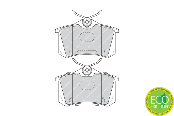 Комплект тормозных колодок, дисковый тормоз FDB4178 FERODO #1
