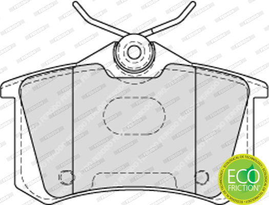 Комплект тормозных колодок, дисковый тормоз FDB4178 FERODO #2