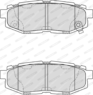 Комплект гальмівних накладок, дискове гальмо FDB4187 FERODO #2