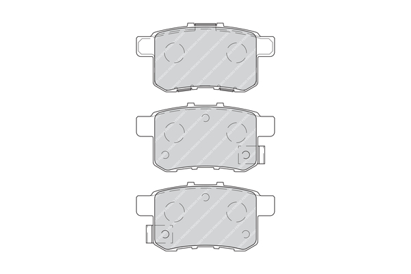 Комплект гальмівних накладок, дискове гальмо FDB4198 FERODO #1