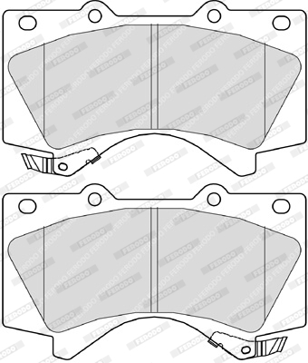 Комплект гальмівних накладок, дискове гальмо FDB4229 FERODO #2