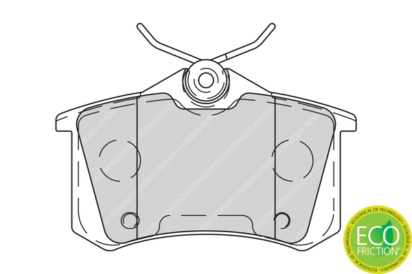 Комплект тормозных колодок, дисковый тормоз FDB4260 FERODO #1