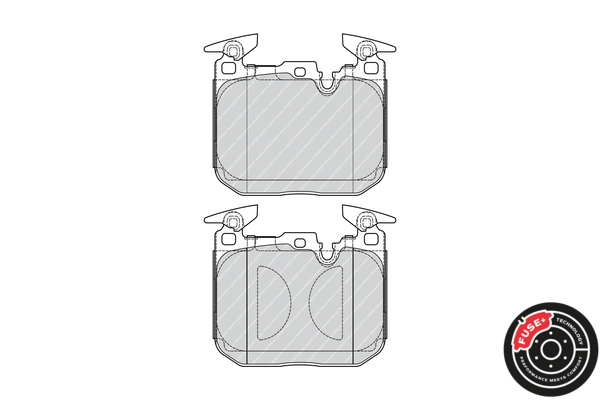 Комплект гальмівних накладок, дискове гальмо FDB4662 FERODO #1