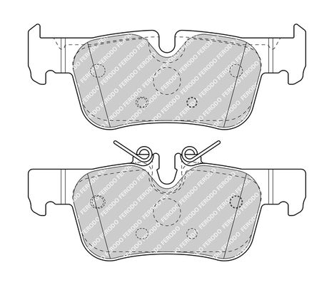 Комплект тормозных колодок, дисковый тормоз FDB4954 FERODO #2