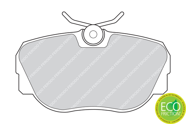 Комплект гальмівних накладок, дискове гальмо FDB660 FERODO #1