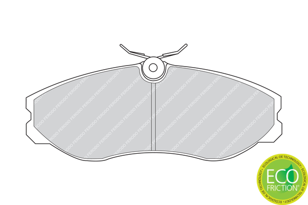 Комплект гальмівних накладок, дискове гальмо FDB909 FERODO #1