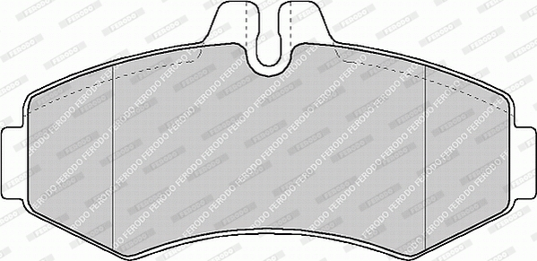 Комплект гальмівних накладок, дискове гальмо FVR1304 FERODO #1