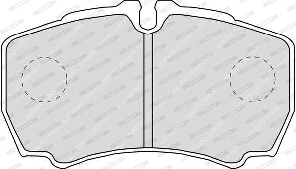 Комплект тормозных колодок, дисковый тормоз FVR1405 FERODO #2