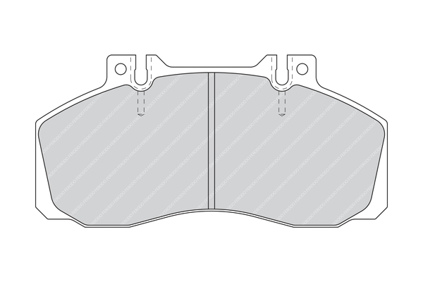 Комплект тормозных колодок, дисковый тормоз FVR1522 FERODO #1