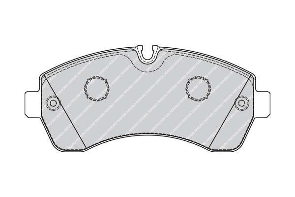 Комплект гальмівних накладок, дискове гальмо FVR1777 FERODO #1