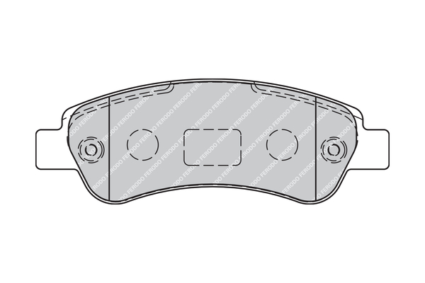 Комплект гальмівних накладок, дискове гальмо FVR1927 FERODO #1