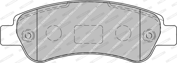 Комплект гальмівних накладок, дискове гальмо FVR1927 FERODO #2