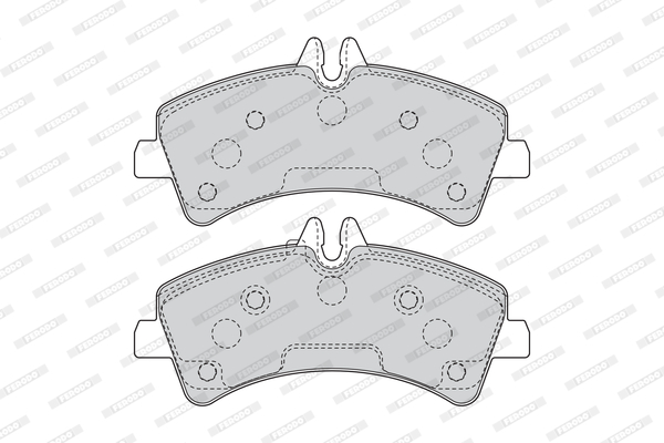 Комплект гальмівних накладок, дискове гальмо FVR4429 FERODO #1