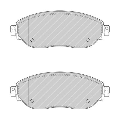 Комплект гальмівних накладок, дискове гальмо FVR4840 FERODO #1