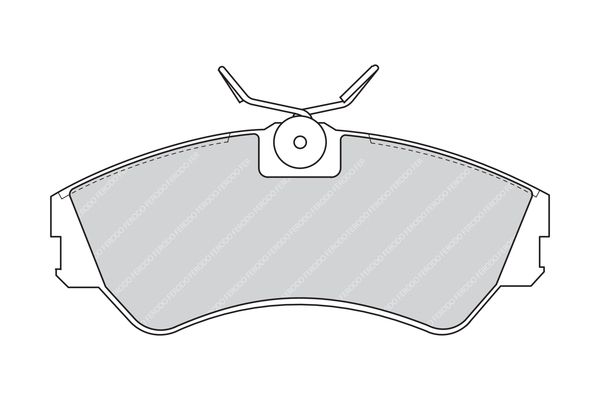 Комплект тормозных колодок, дисковый тормоз FVR785 FERODO #1