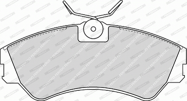 Комплект тормозных колодок, дисковый тормоз FVR785 FERODO #2
