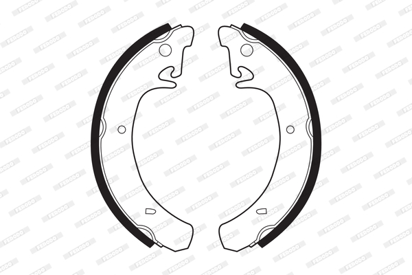 Комплект тормозных колодок FSB240 FERODO #1