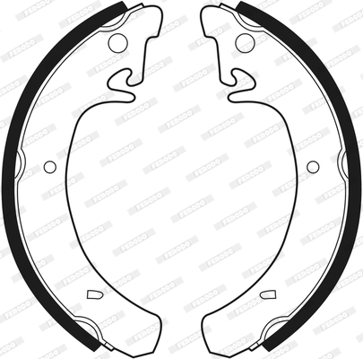 Комплект тормозных колодок FSB240 FERODO #2