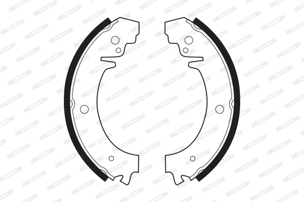 Комплект гальмівних колодок FSB59 FERODO #1