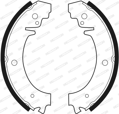 Комплект гальмівних колодок FSB59 FERODO #2