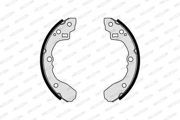 Комплект тормозных колодок FSB612 FERODO #1