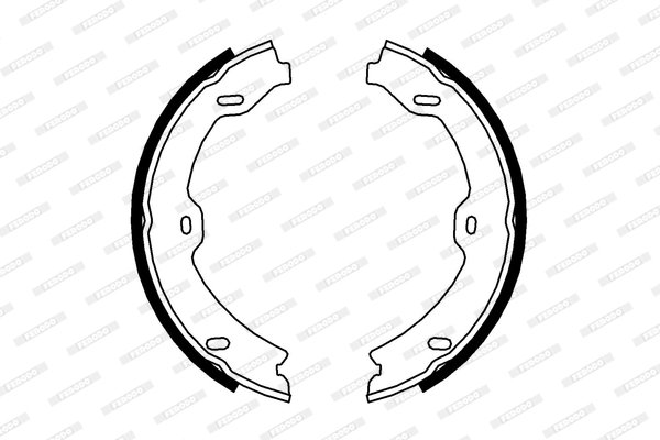 Комплект гальмівних колодок, стоянкове гальмо FSB4000 FERODO #1