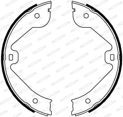 Комплект гальмівних колодок, стоянкове гальмо FSB4000 FERODO #2