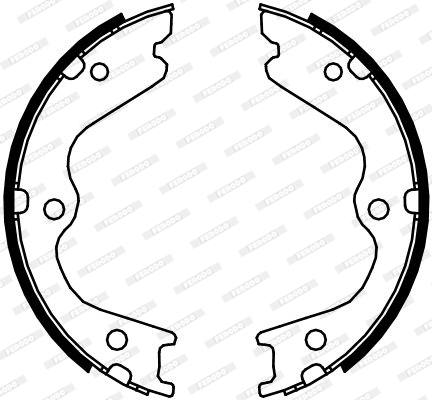 Комплект гальмівних колодок, стоянкове гальмо   FSB4107   FERODO