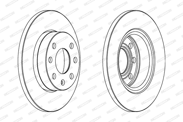 Гальмівний диск DDF116 FERODO #1