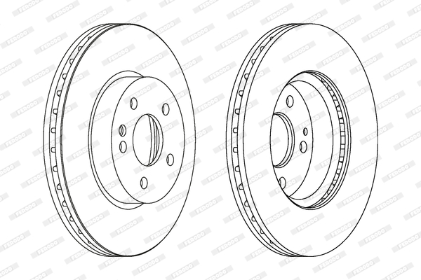 Тормозной диск DDF1203 FERODO #1