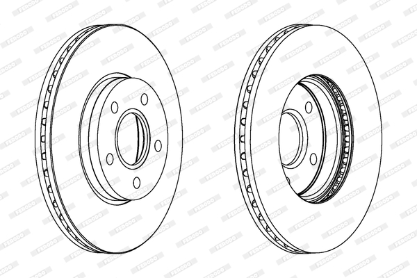 Тормозной диск DDF1222C FERODO #1