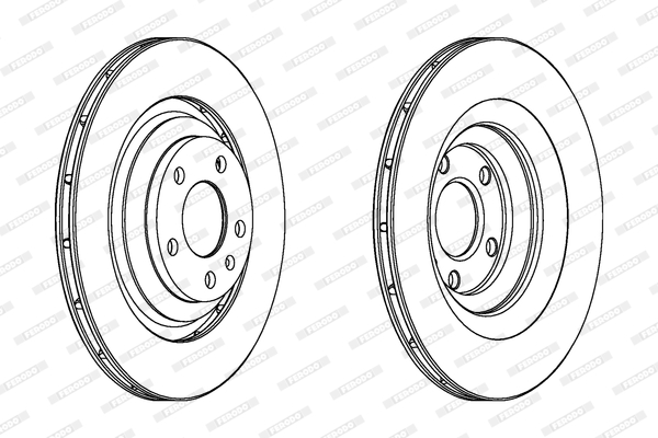 Тормозной диск   DDF1240C   FERODO