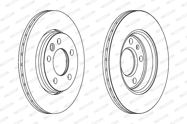 Гальмівний диск DDF1286 FERODO #1