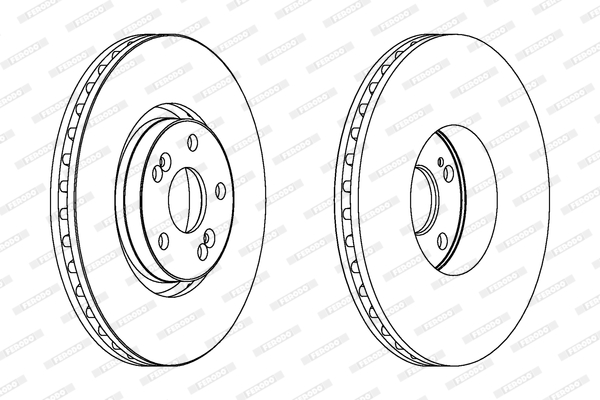 Гальмівний диск DDF1368C-1 FERODO #1
