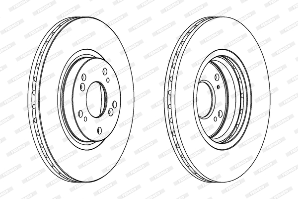 Гальмівний диск DDF1424 FERODO #1