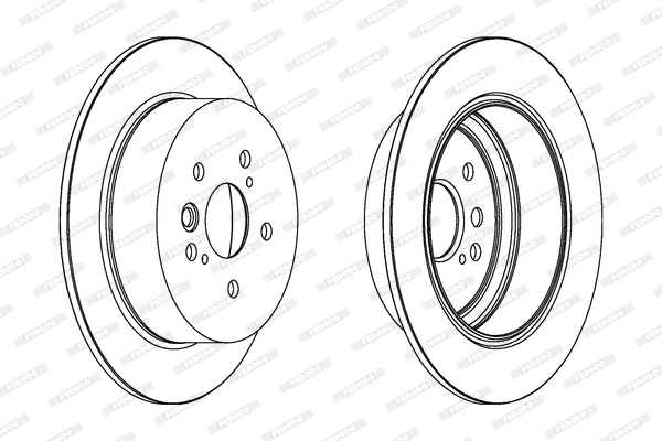 Гальмівний диск DDF1486 FERODO #1