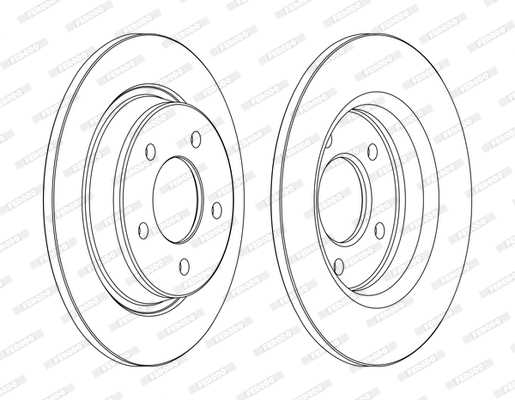 Гальмівний диск   DDF1546C   FERODO