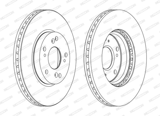 Тормозной диск   DDF1557C   FERODO