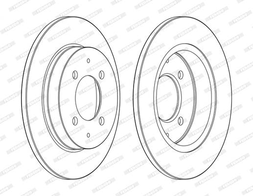 Гальмівний диск DDF1622C FERODO #1