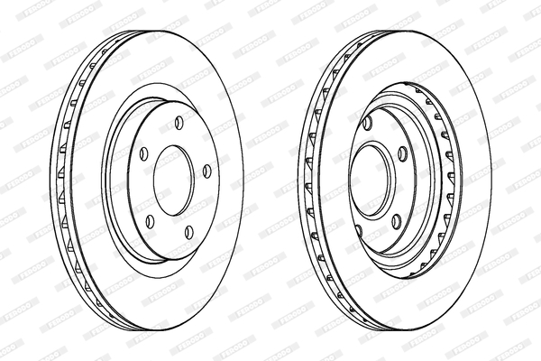 Гальмівний диск DDF1624 FERODO #1