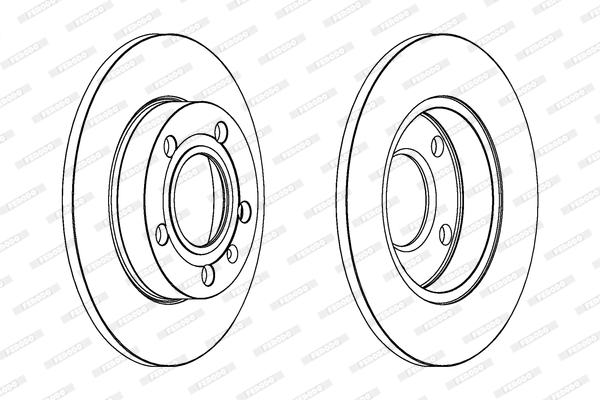 Гальмівний диск DDF1709C FERODO #1