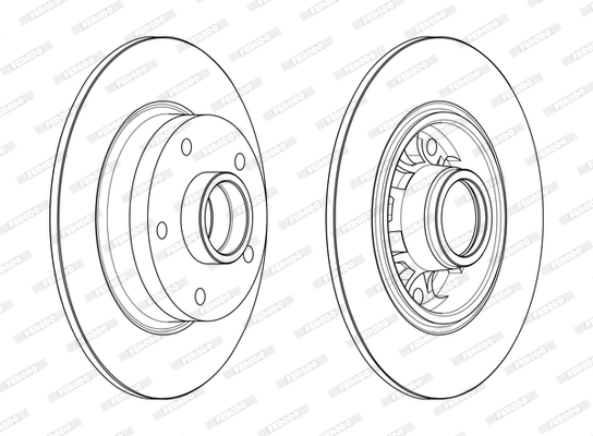 Гальмівний диск DDF1730-1 FERODO #1