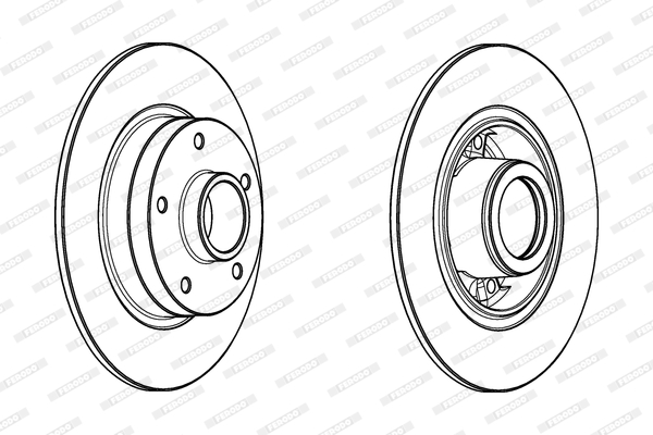 Гальмівний диск DDF1732-1 FERODO #1