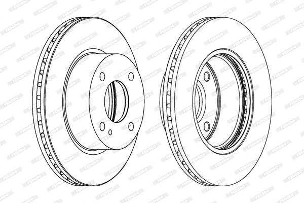 Гальмівний диск DDF1740 FERODO #1
