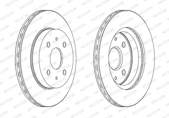 Гальмівний диск   DDF1774C   FERODO