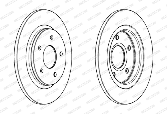 Гальмівний диск   DDF1808C   FERODO